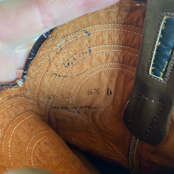 Dan Post Distressed Brown Leather Boots - Picture 5 of 8